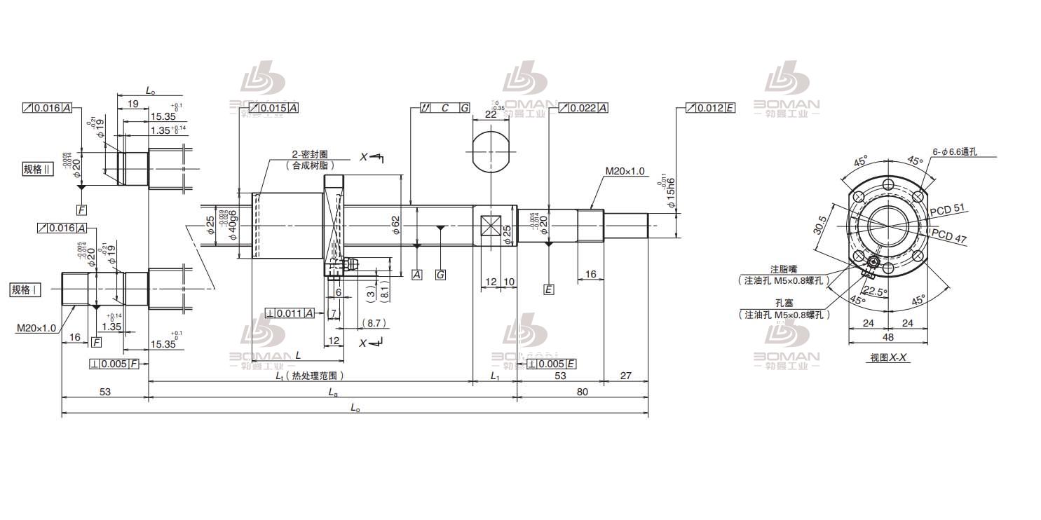 PSS2525N1D1913-USS滚珠丝杠