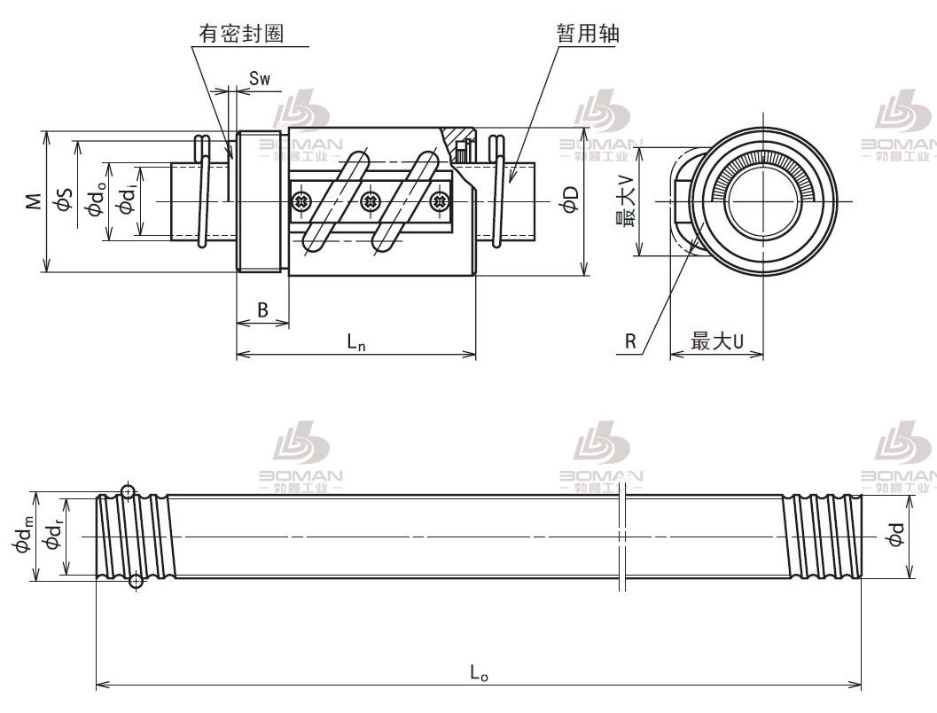 RNCT3210A5S-RNCT转造滚珠丝杠