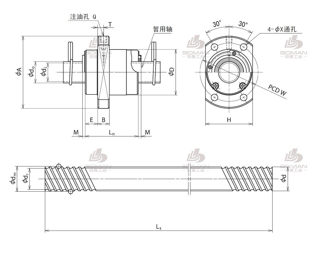 RNFCL5050A3-RNFCL轧制丝杠