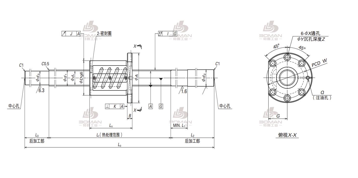 W4006SS-1Z-C5Z5-NSK MS系列滚珠丝杠