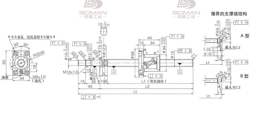 KURODA GP1505DS-BALR-0600B-C3F 黑田丝杠螺母怎么拆下来