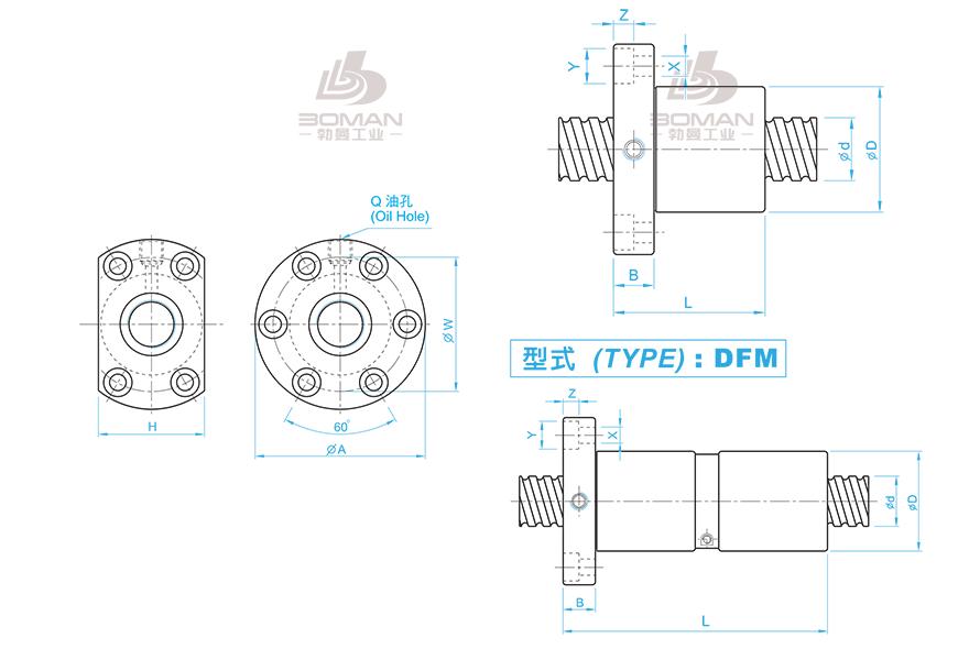 TBI DFM0325T-4 tbi丝杆资料