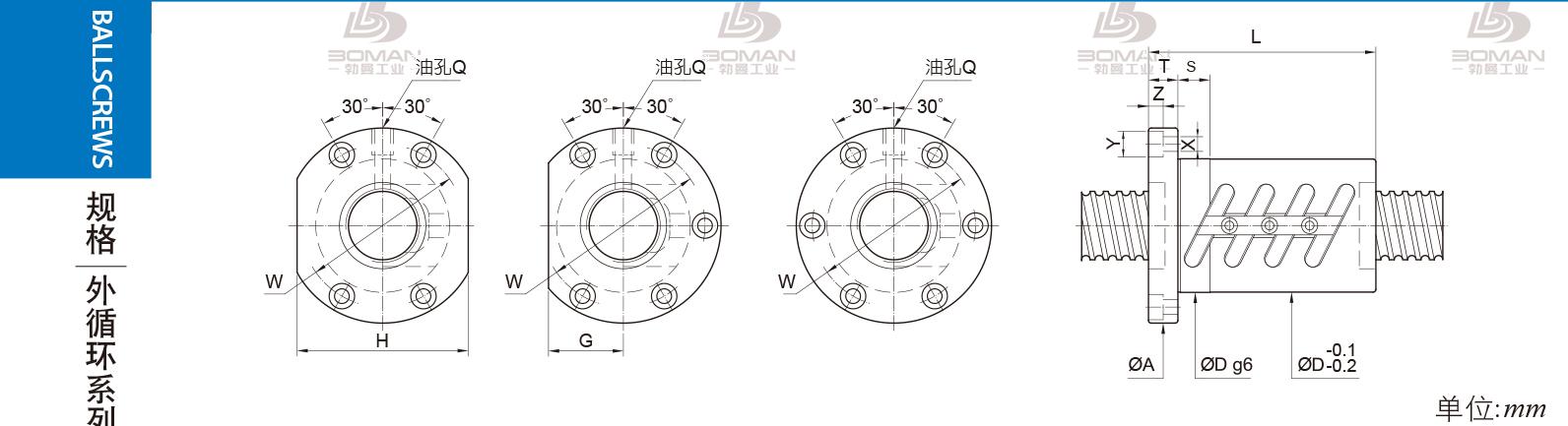 PMI FOWC2006-5 pmi丝杆 台正1890