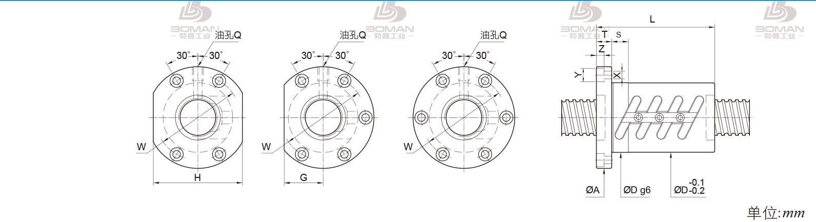 PMI FOWC4010-3 pmi丝杆合格单