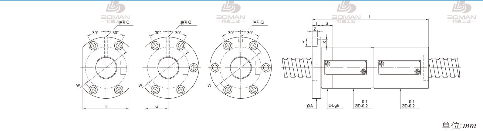 PMI FDWS3216-3.5 PMI丝杆导轨装配