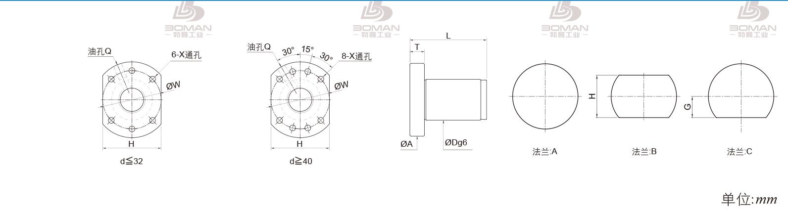 PMI FSDU3210C-4.0P pmi丝杠换滚珠