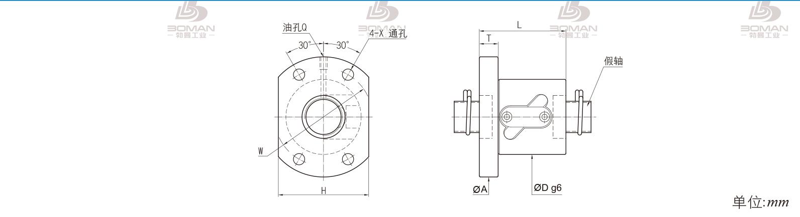 PMI FSWW2010D-2.5P pmi滚珠丝杠副