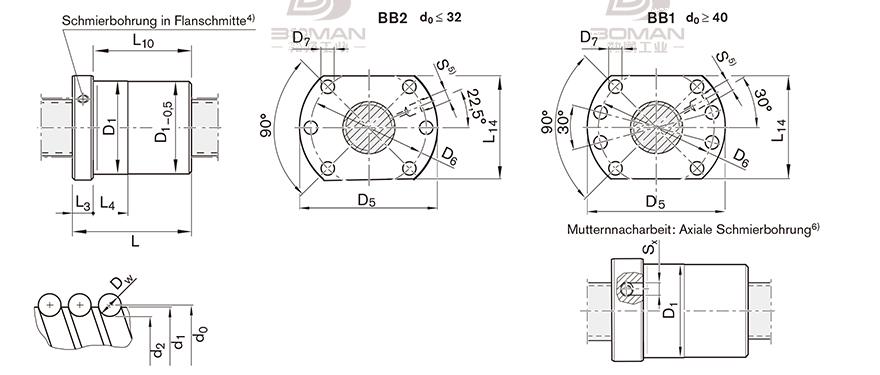 REXROTH R1502 tsk滚珠丝杠副