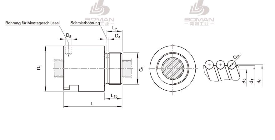 REXROTH R2542 tsk滚珠丝杠