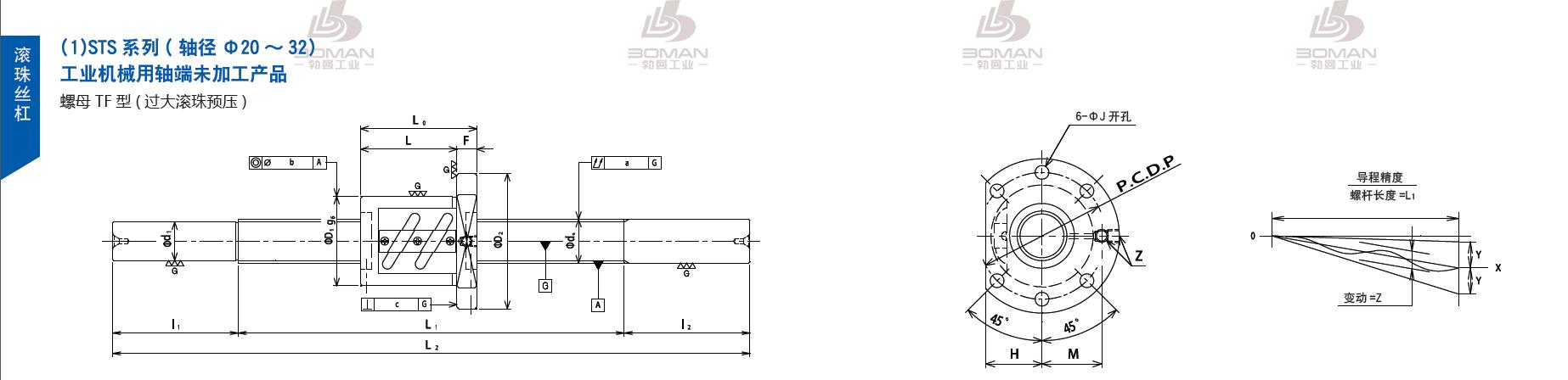 TSUBAKI STS2510-400C5-B 日本丝杠tsubaki